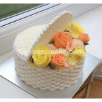 Rose Basket Gift Box Cake