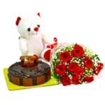 Truffle Flower Teddy Combo