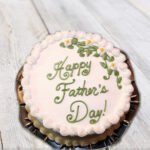 Vanilla Happy Fathers Day cake