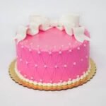Pinky Fondant Cake 1.5 KG