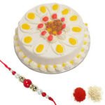 Rakhi With Butterscotch Cake