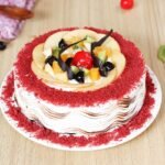 Red Velvety And Fruity Cake 0.5 kg