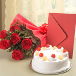 Rose Pineapple Cake Combo